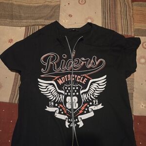 Ruby & Lace Women's Black Riders Motorcycle Graphic T-Shirt